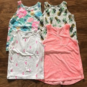 Tank tops. Girls. Size 6.